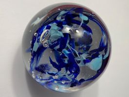 Art Glas Paperweight Briefbeschwerer signiert