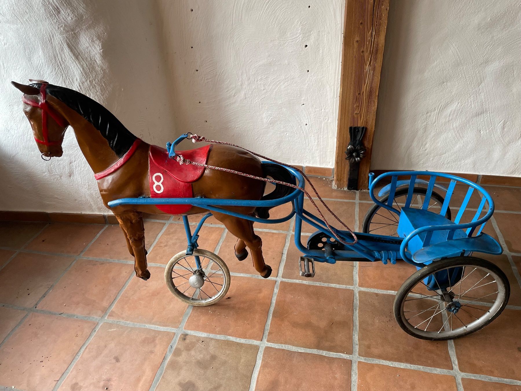 Spielzeuge: antikes spielzeug Blech-Pferd mit Wagen – Gebraucht aus Läufelfingen von Schueracher4448 1