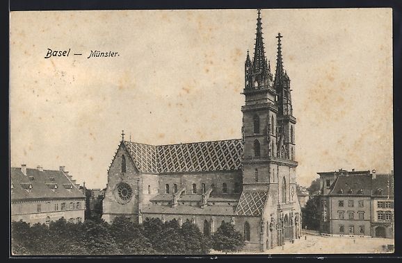 Ansichtskarten: AK Basel, Münster – Gebraucht aus Berlin von bartko-reher