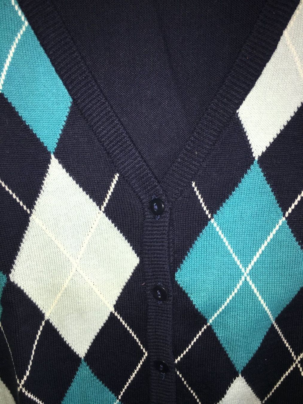 H&M Maglioni & Felpe: Rhombenstrickjacke,  H&M, blau, Gr.M – Usato da Arni AG venduto da Mimo007 1