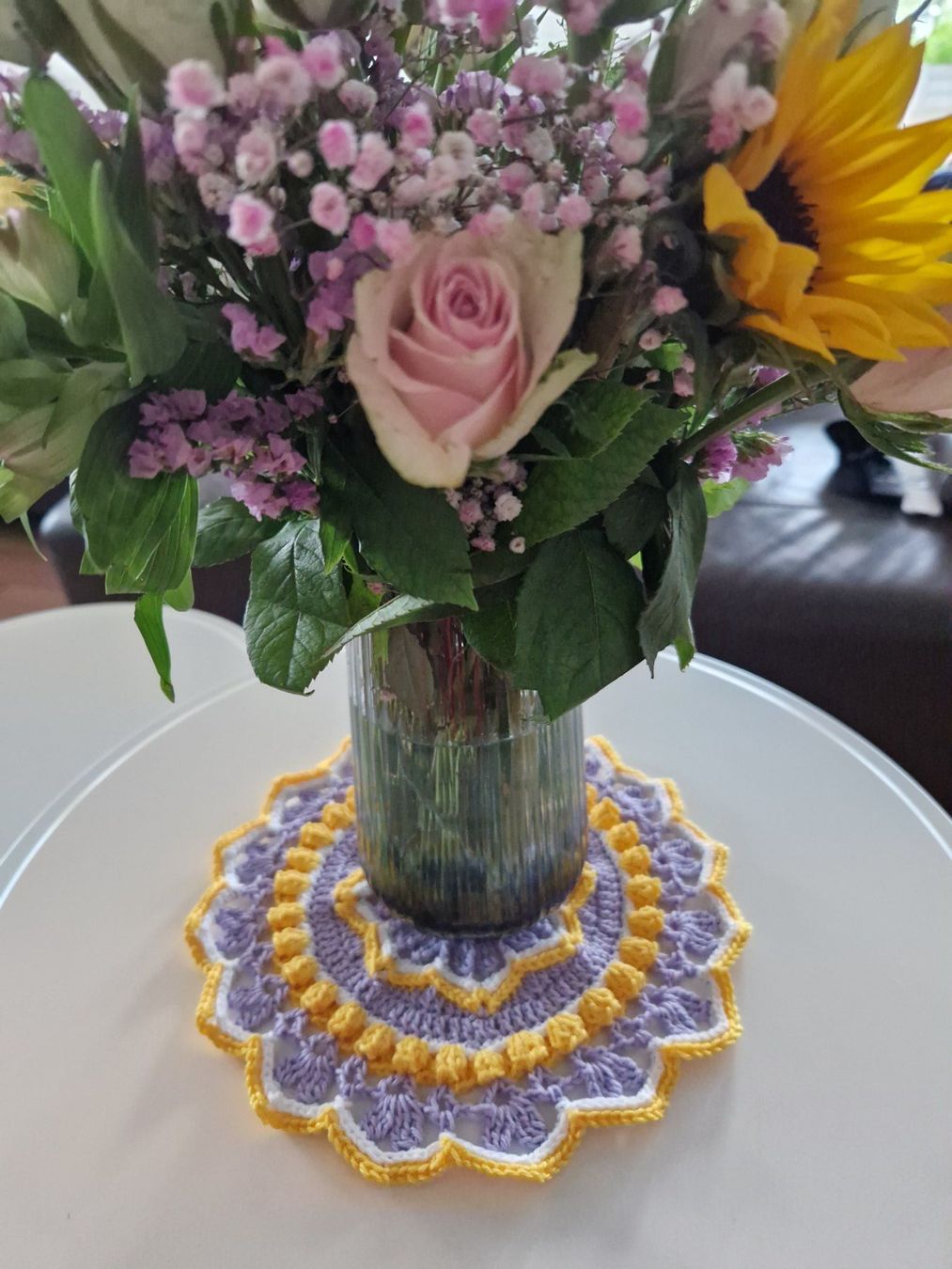 Alle Dekorationen: Mandala Untersetzer Doily gehäkelt handgemacht Deko – Neu (gemäss Beschreibung) aus Neuhausen am Rheinfall von Alchimista 4