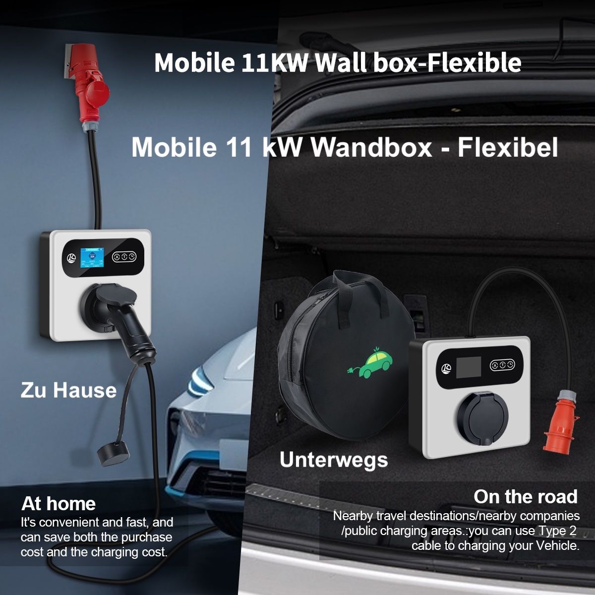 Batterie-Ladegeräte: Mobile Wallbox 11kW CEE Ladekabel mit App WIFI WLAN 16A – Neu und originalverpackt aus Aathal-Seegräben von ECOPLUG 4