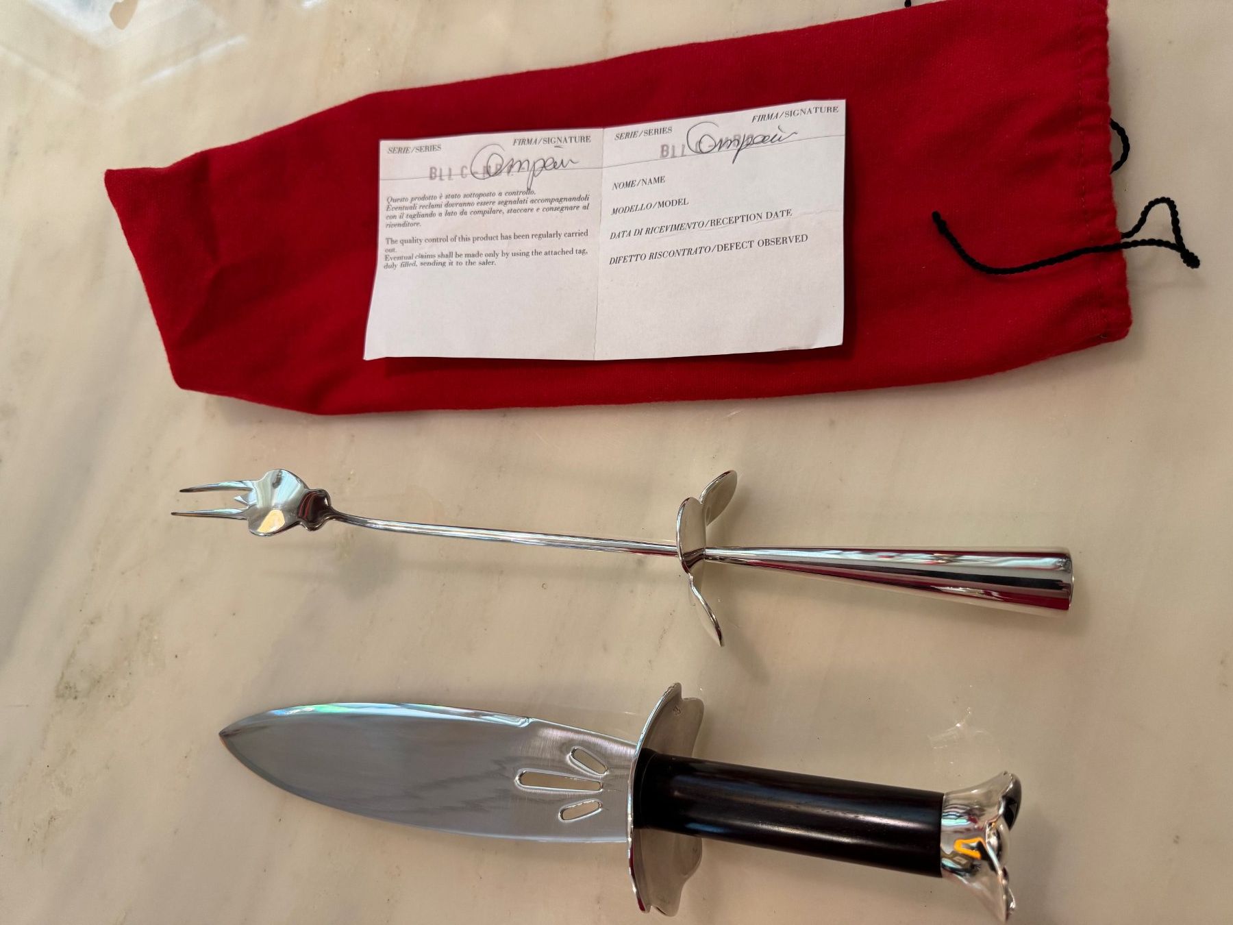 Bestecksets: NEU Set versilbert Borek Sipek "Aires" 1991/92 – Neu (gemäss Beschreibung) aus Stallikon von camillecarlo2016 3