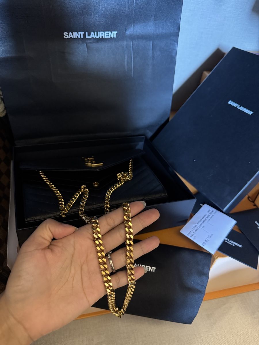 Saint Laurent Borse da donna: Saint Laurent Classic Chain Wallet (WOC 9) Full set – Usato da Widnau venduto da Pukpan_99 7