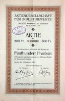 AG für Industriewerte, Luzern - 1920