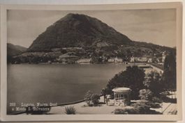 AK Lugano TI Nuovo Quai Monte San Salvatore gelaufen 1920s