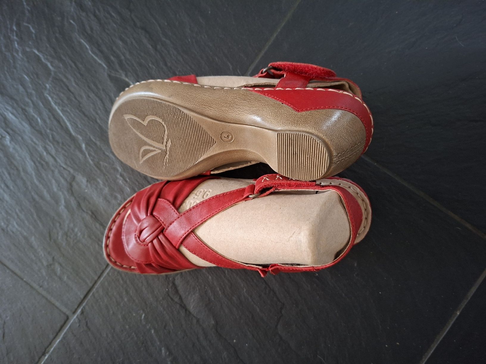 Scarpe da donna: Caprice Sandalen Leder rot Gr.37 – Usato da Barzheim venduto da spitz01 5