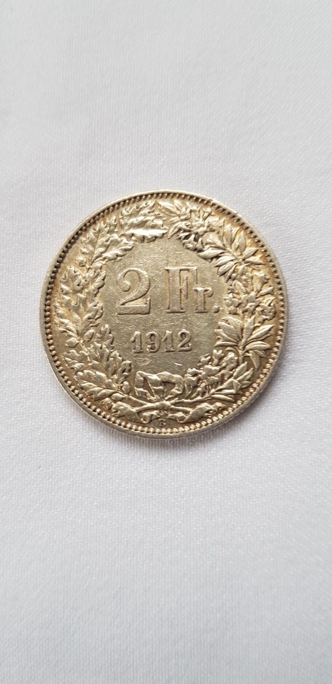 Alle Münzen: 2 Franken 1912 Schweiz – Gebraucht aus Dällikon von Toyfan 2