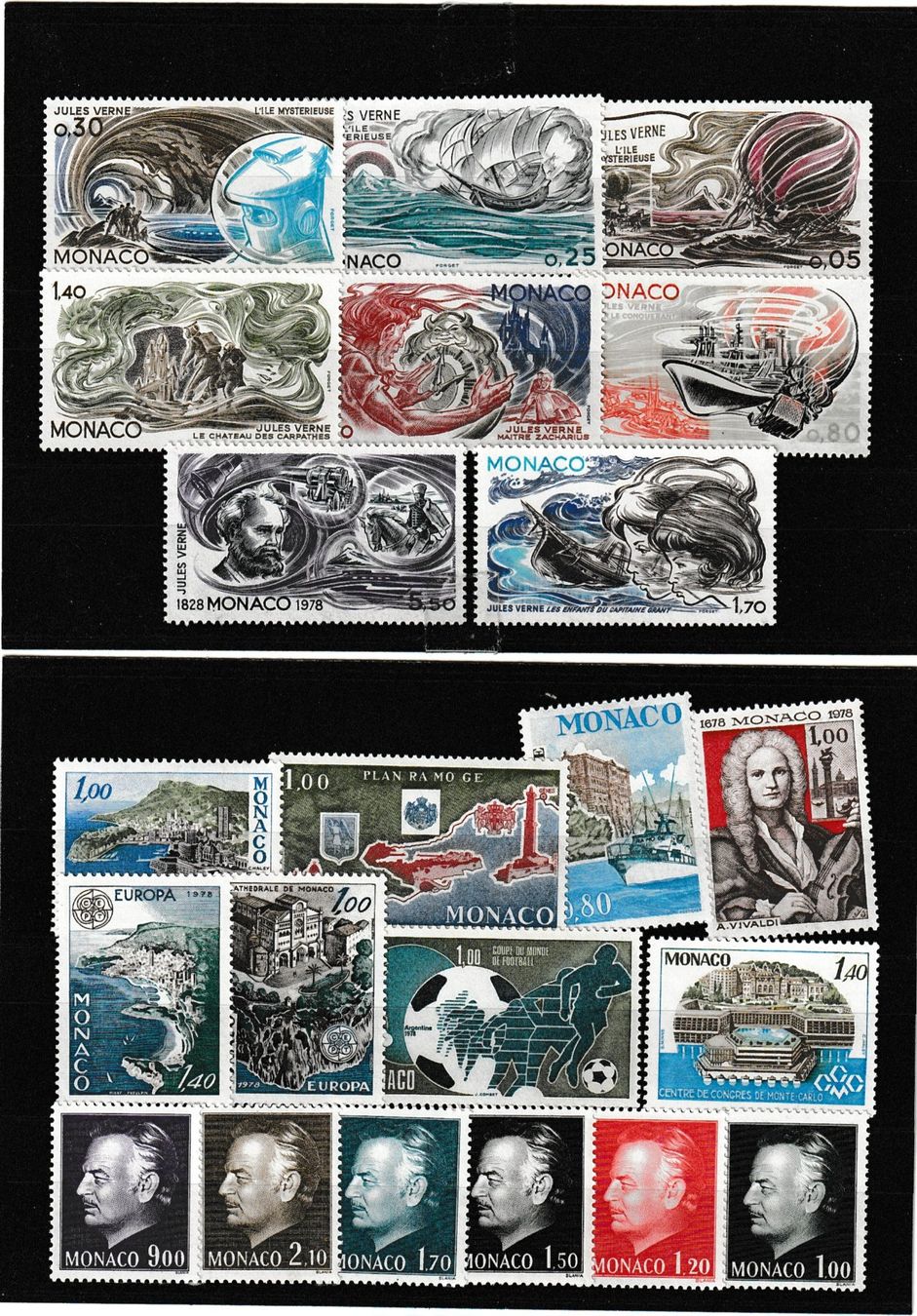 Tutti i francobolli: Monaco 1978 - 49 briefmarken – Nuovo (secondo la descrizione) da St Gallen venduto da Stampsalshobby