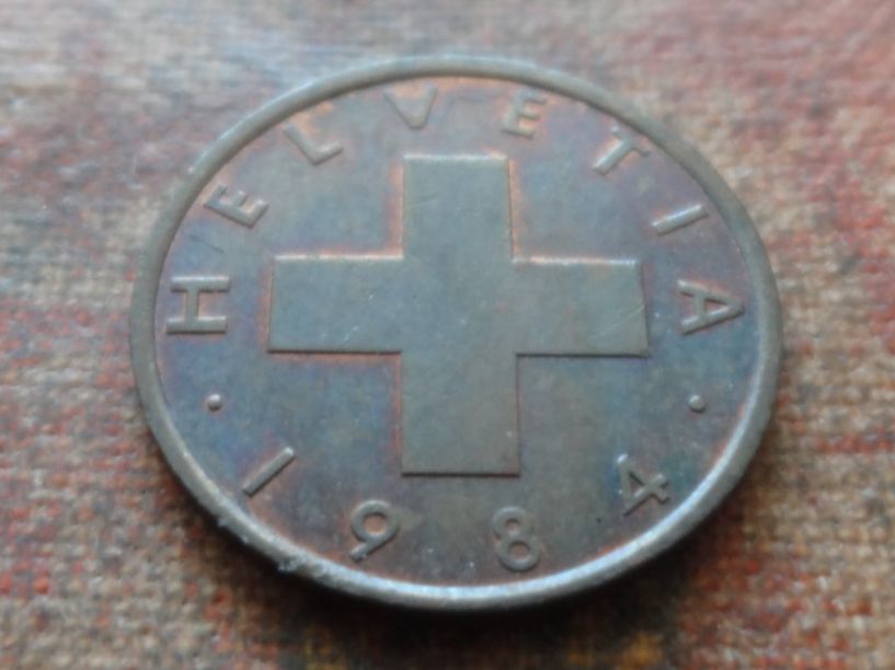 Tutti le monete: 1 Rp. 1984  (E) – Usato da Romanel-sur-Lausanne venduto da Swift13