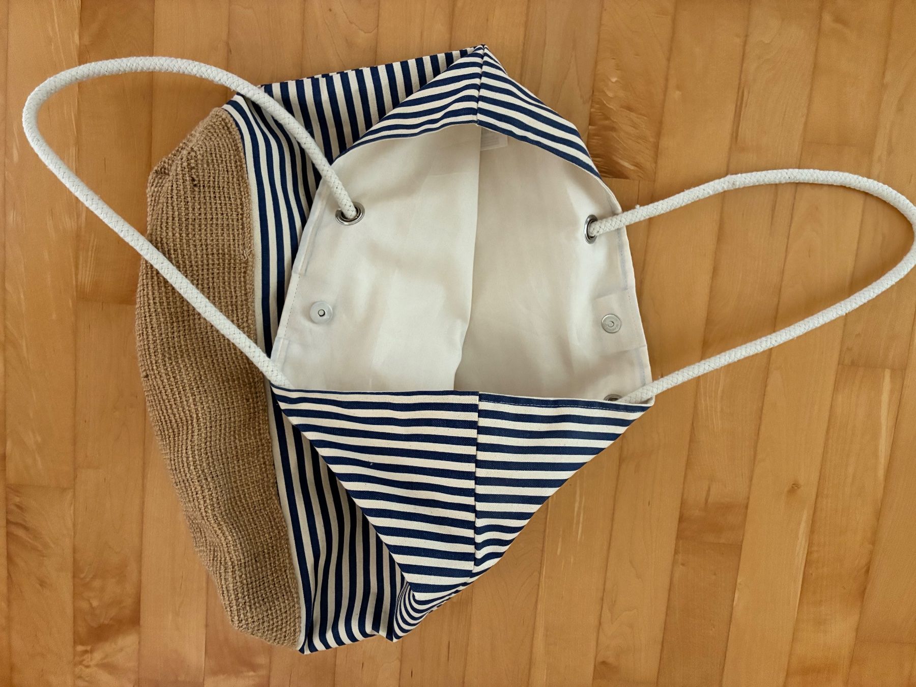 Borse: Strandtasche gestreift mit Seilhenkeln – Usato da Baar venduto da Johan016 1