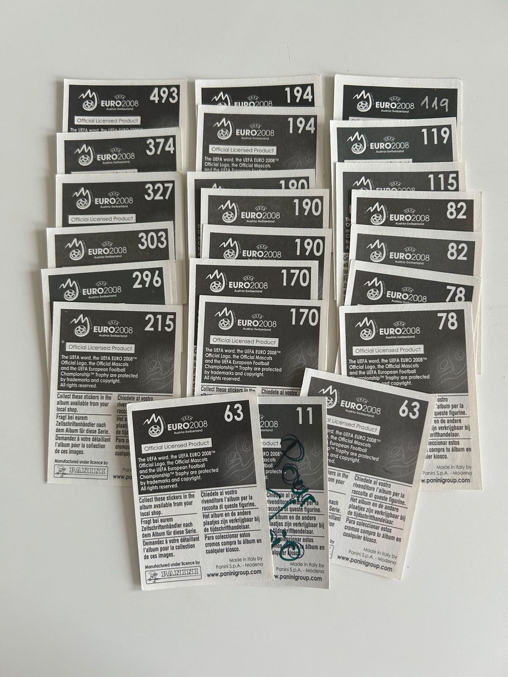 Panini Carte collezionabili: Lot de vignette PANINI EURO 2008 – Usato da Genève venduto da Sagarmatha 3