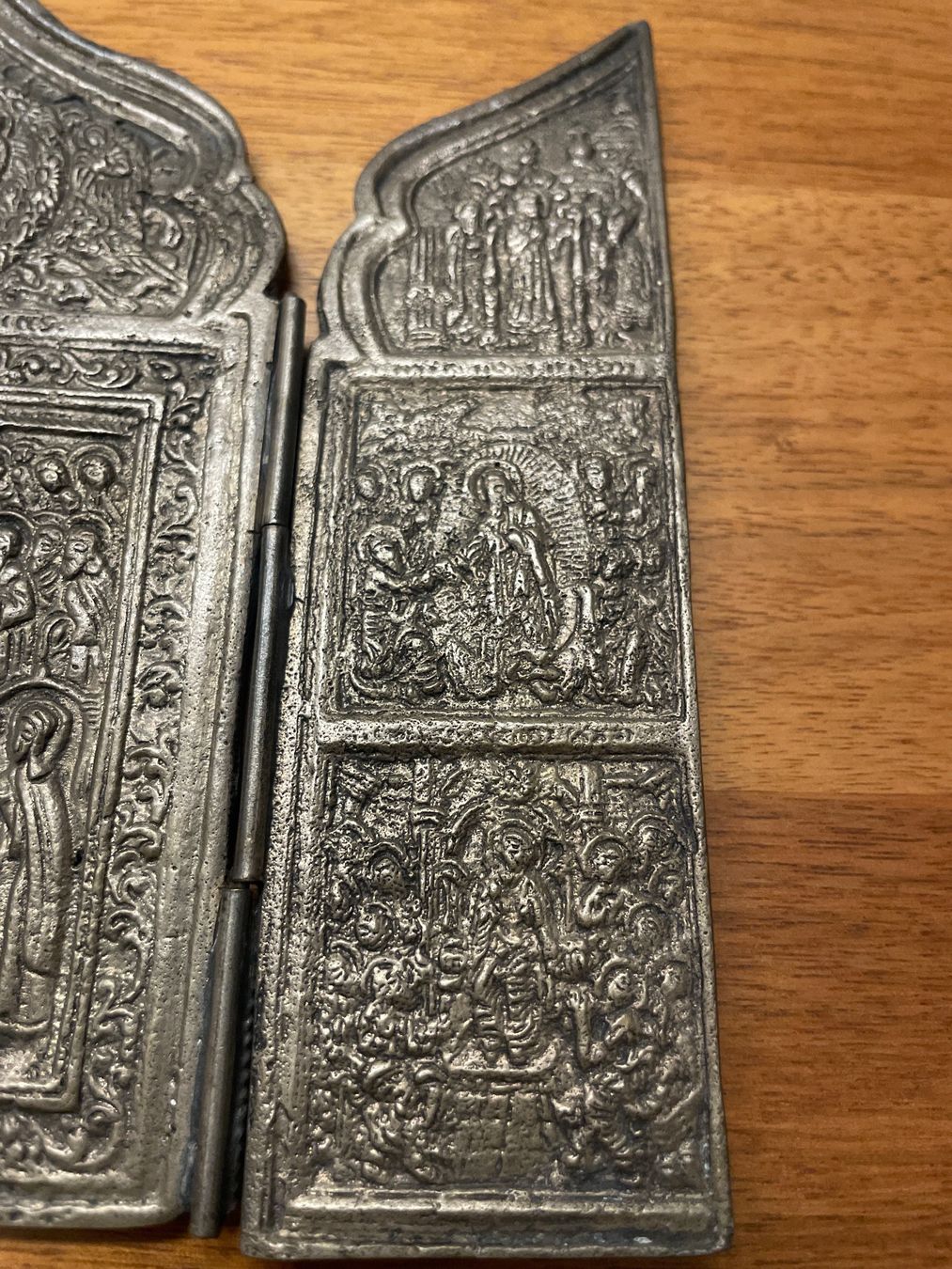 Sculture & Statue: Antike Orthodoxe Reiseikone Triptychon Bronze Klappaltar 19J – Usato da Wettswil venduto da mar_n62n 7