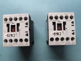 2xSiemens Sirius 10E Schütz 3RT1016-1AP01 mit 230VAC-Spule