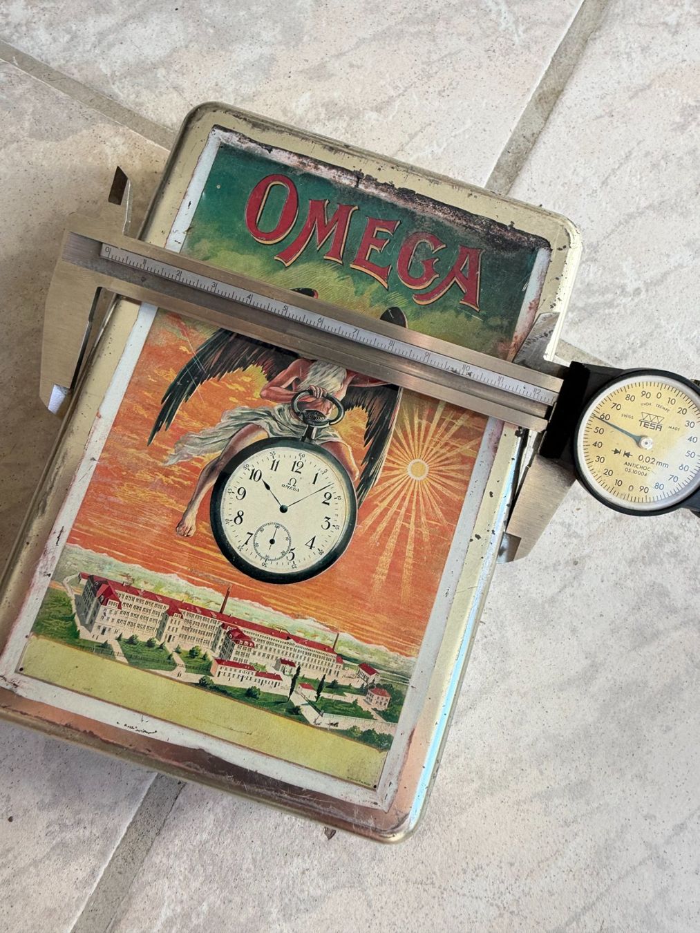 Omega Orologi: Omega Uhrenbox Blech – Usato da Worblaufen venduto da chronyves 2