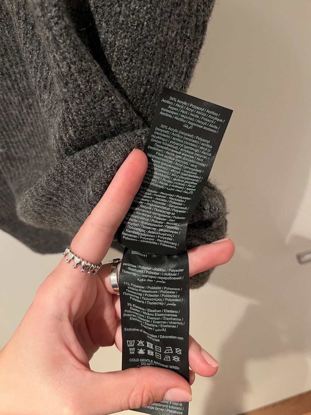 Gilet & Giacche senza maniche: Pieces Strickweste, dunkelgrau – Usato da Gockhausen venduto da Takatuka04 2