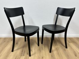 2er Set Horgen Glarus Beizenstühle schwarz