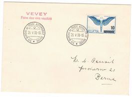 Lettre de Vevey BPA A144 pour Berne le 23.V.38