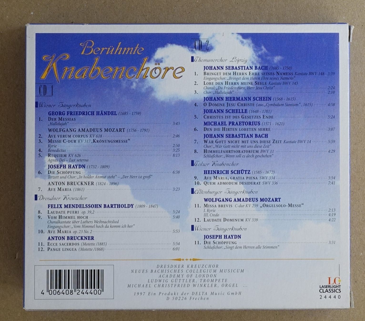 CDs: Berühmte Knabenchöre (2 CDs) - F19 – Gebraucht aus Sessa von fraenklishop 1