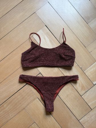 Bikini kupferfarben glitzernd 40