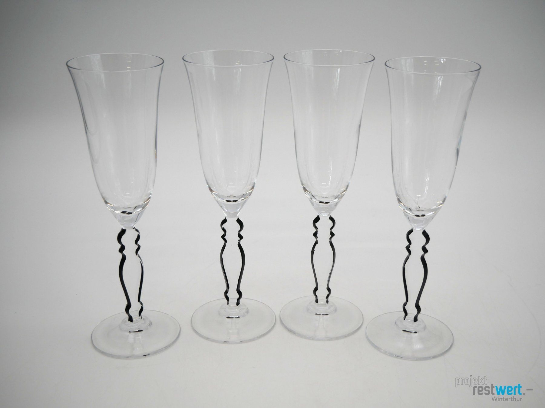 Bicchieri: CRISTAL D'ARQUES Baroc 4er Set Sektgläser – Nuovo (secondo la descrizione) da Winterthur venduto da Restwert_Winterthur 1