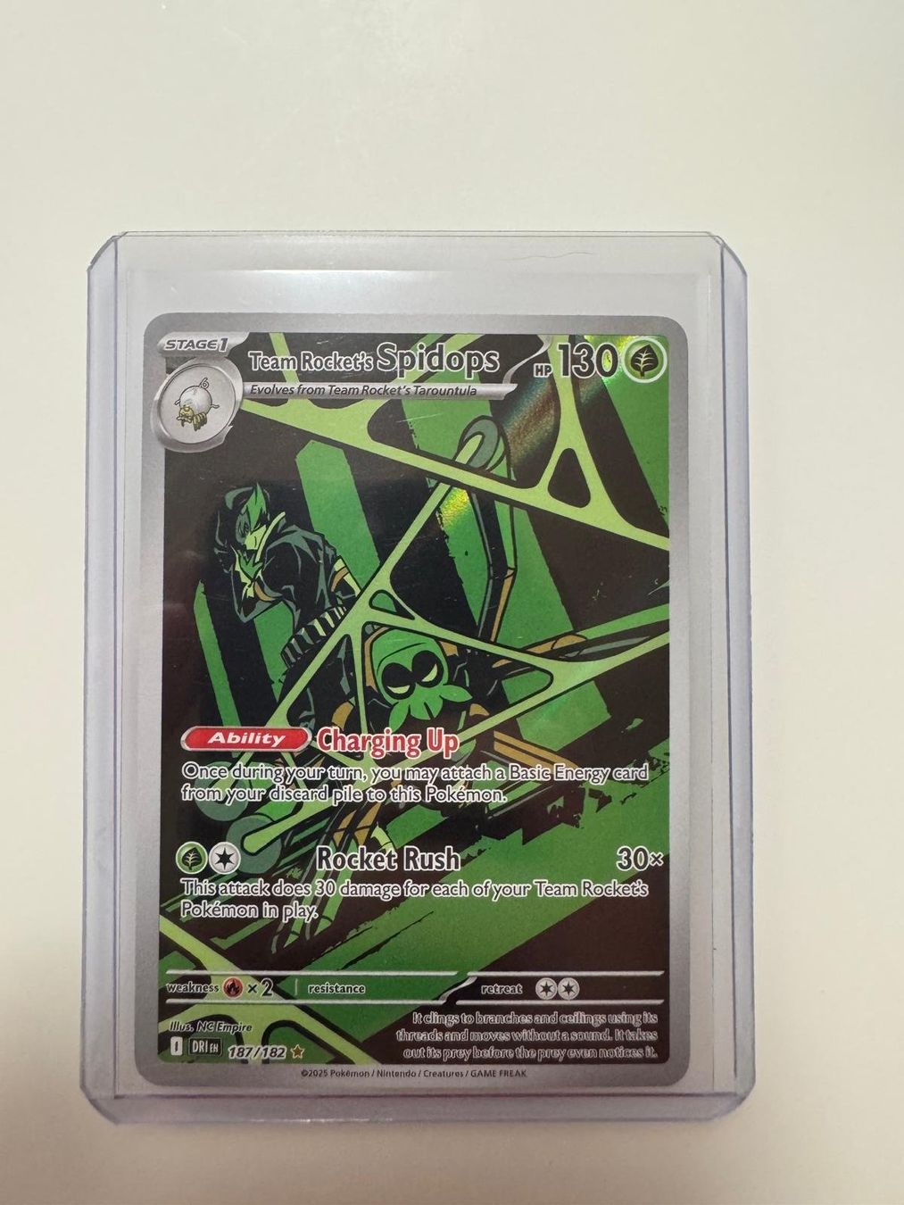 Pokémon Carte collezionabili: Team Rocket's Spidops | Illustr. Rare | DRI 187/182 | EN – Usato da Spreitenbach venduto da Snacky96