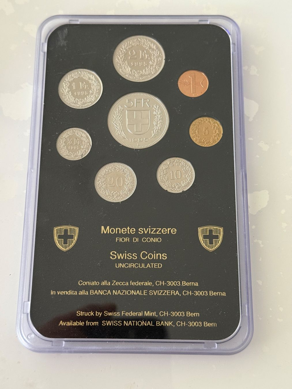 Tutti le monete: Schweizer Münzsatz 1995  Stempelglanz – Nuovo (secondo la descrizione) da Wallisellen venduto da SWISS_SILVER1 1