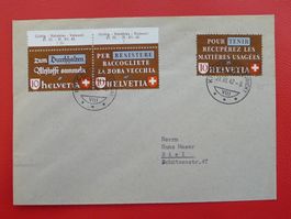 1942, sauberer FDC Altstoffverwertung (Nr.254-256) Kat 500.-