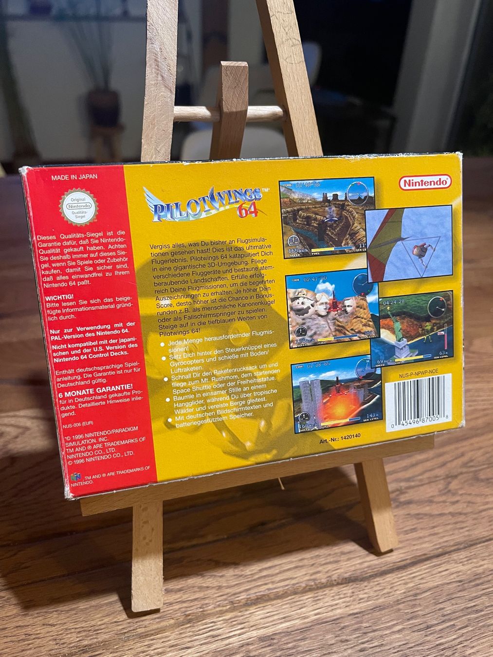 Nintendo Giochi: Pilotwings 64 N64 PAL OVP mit Anleitung – Usato da Zuerich venduto da Dorsi 3