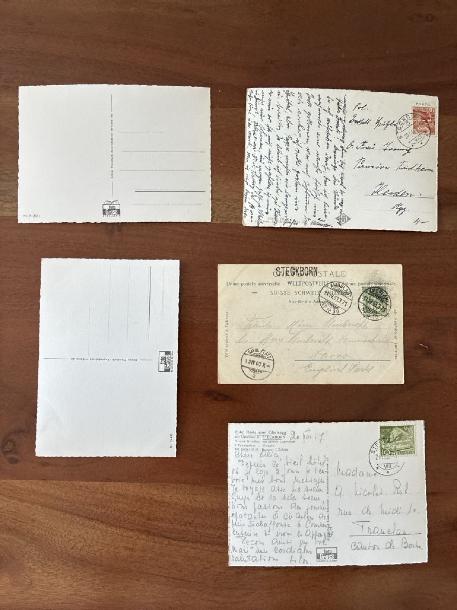 Cartoline postali: 10 Ansichtskarten Schweiz von Steckborn TG – Usato da Oftringen venduto da Cla.vD.74 1