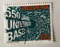 Nr.1348 mit Stempel 550 Jahre Universität Basel 2010 