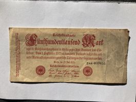 Reichsbanknote 500.000 Mark 1923
