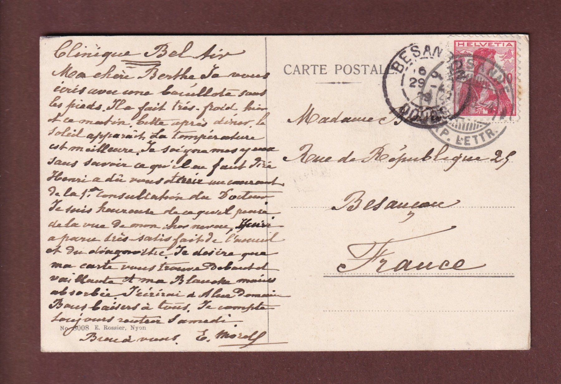Cartoline postali: LAUSANNE - La Cathédrale - 1909 – Usato da Pully venduto da nicecards-shop 1