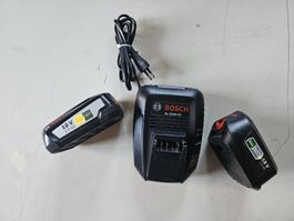 Bosch Akku Ladegerät AL1830 CV 18V 2 Batterien