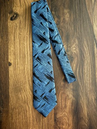 Krawatte blau/schwarz