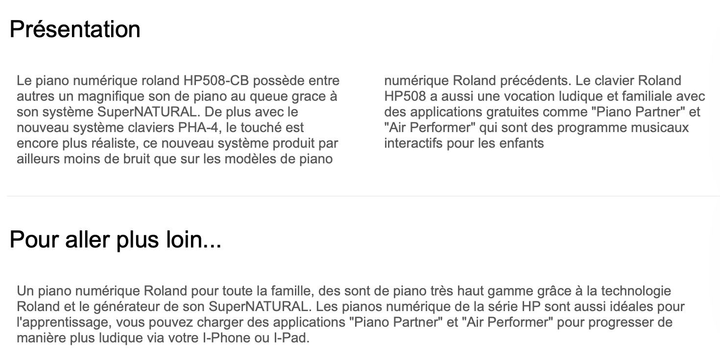 Roland Musikinstrumente: Roland HP 508 - CB digital piano – Gebraucht aus St-Gingolph von GoldenKeys 6