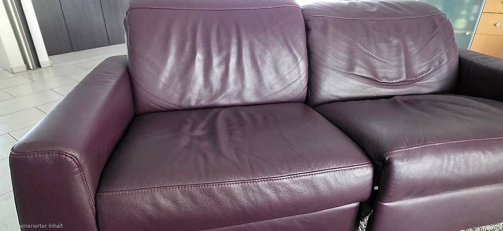 Divani: Noch bis 24. Juli:   2er Echtleder-Sofa – Usato da Egerkingen venduto da Bema9 2