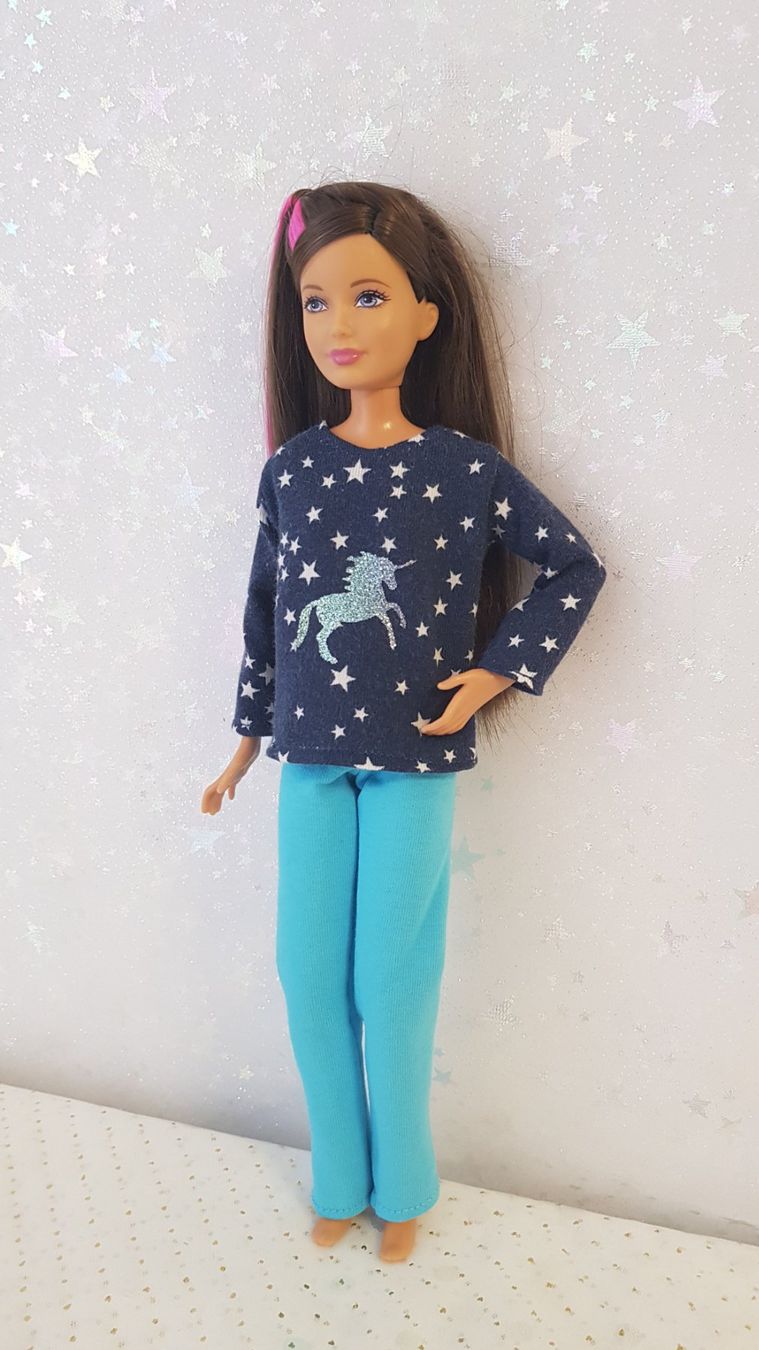 Bambole: Barbie Kleider Pyjama für Skipper Barbieschwester – Nuovo (secondo la descrizione) da Lachen SZ venduto da Sakura4hime 2