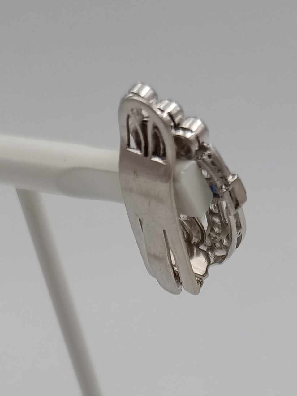Ohrringe & -stecker: DIAMANT SAPHIR OHRSCHMUCK IN 950 PLATIN – Gebraucht aus Luzern von EdiGem 9