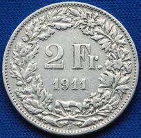 Silberner 2.- Jg. 1911, Rar