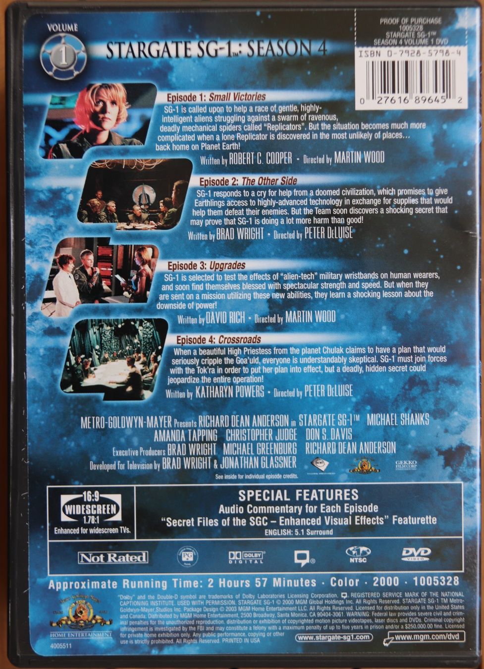Tutti i DVDs: Stargate Season 4 – Usato da Glattfelden venduto da Sirax 4