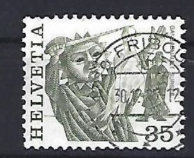 Tutti i francobolli: 1977 - Volksbräuche - Gansabhauet – Usato da Schaffhausen venduto da poststamp