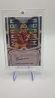 Christian Watson Autograph Karte Mirror Greenbay NFL
