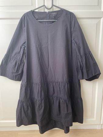 COS Kleid Gr. L 40, Baumwolle Navy Dunkelblau Sommerkleid