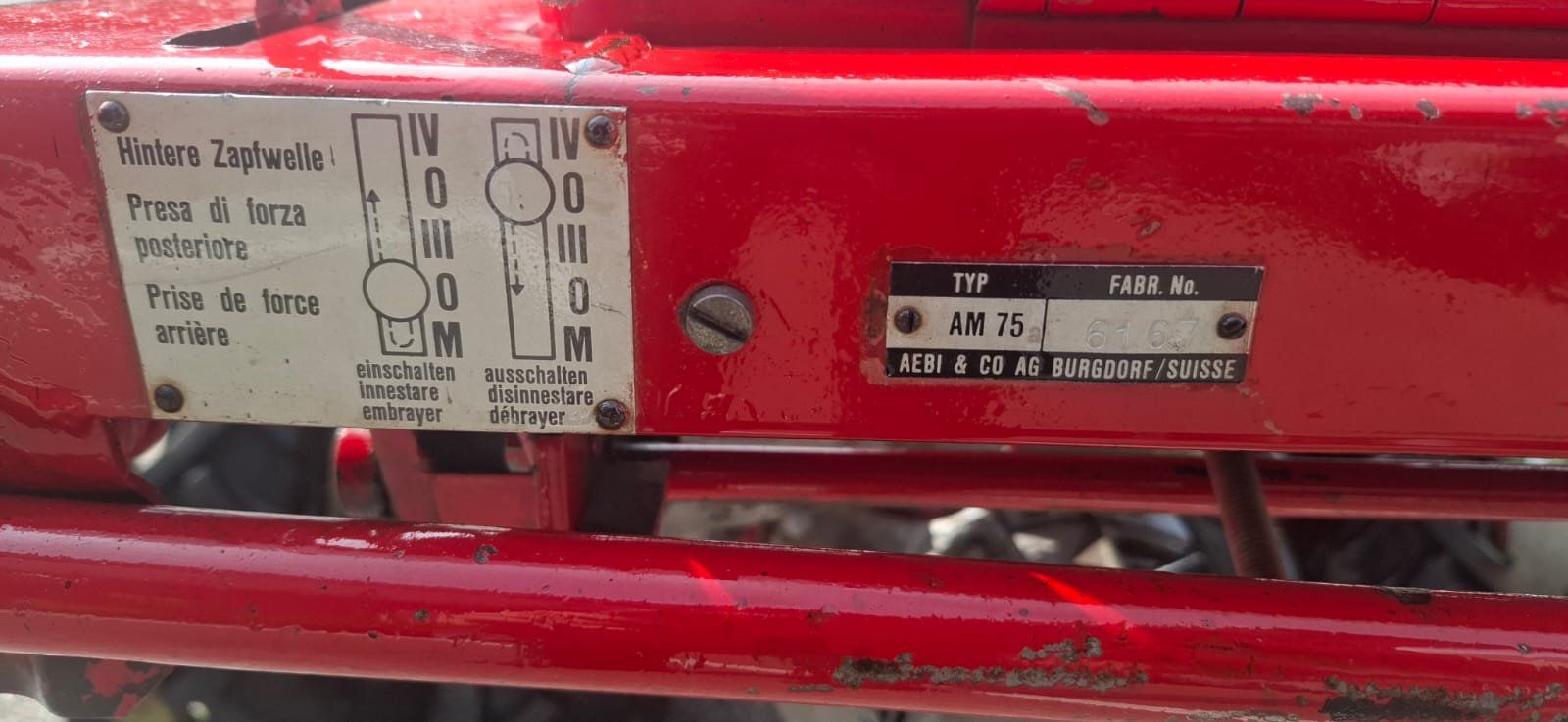 Aebi Alle Maschinen: AEBI AM75 Motormäher mit MAG 1045 & Doppelräder – Gebraucht aus Schüpfheim von 210353 8