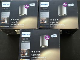 Philips Hue 3 Stk. Lampen Extension Spot Pillar White 