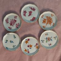 6 neuwertige Herend-Untersetzer, 8 cm Durchmesser
