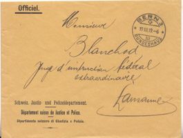 Brief Portofrei mit Eindruck Officiel