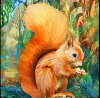 Diamant Painting Eichhörnchen 30x30cm