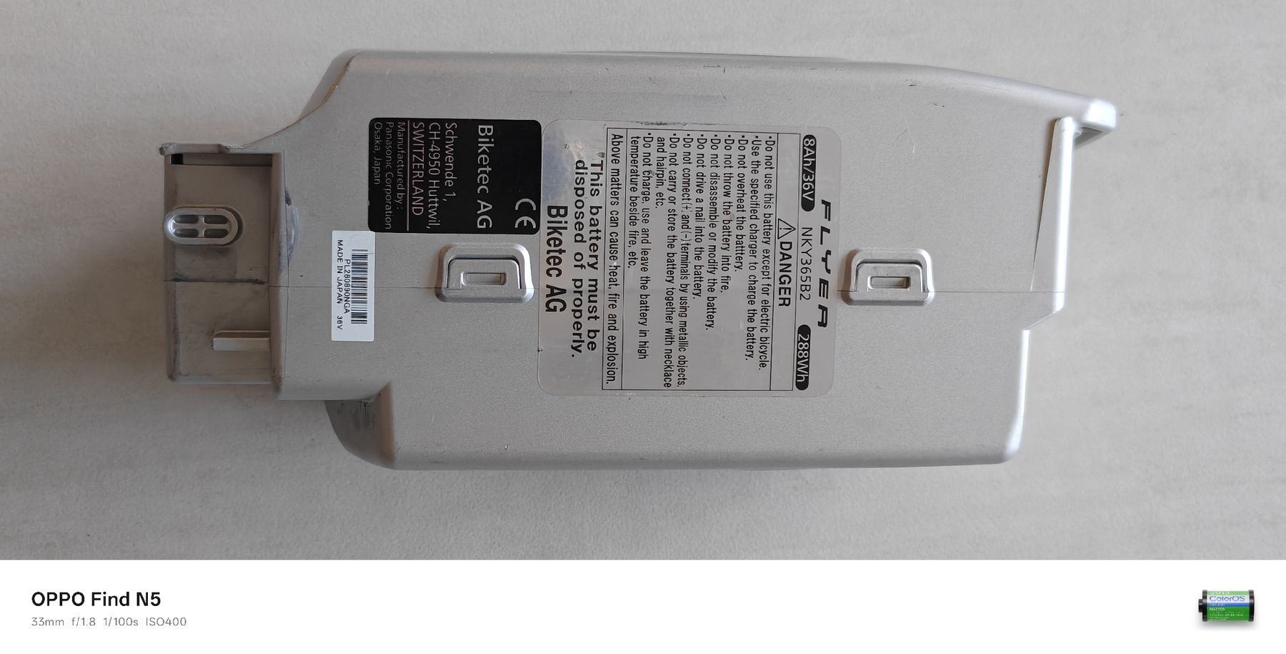 Flyer Batterie: Flyer Battery/Akku ebike 36V – Usato da stallikon venduto da Dalacoke 3